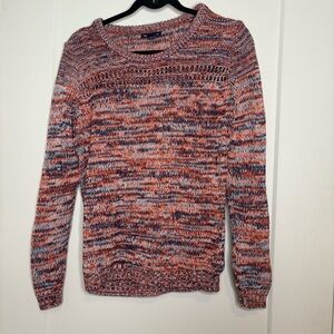 GAP Women's Sweater in Red and Blue Knit